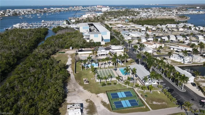 Aerial view of Amenities Center
