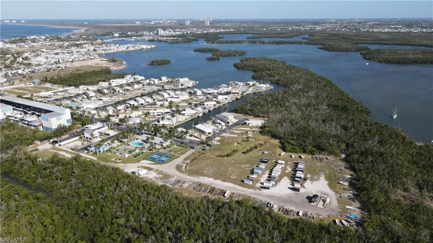 Aerial view of Port Carlos Cove