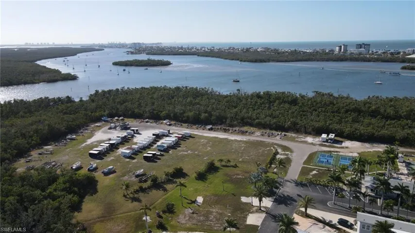 Boat and trailer storage area