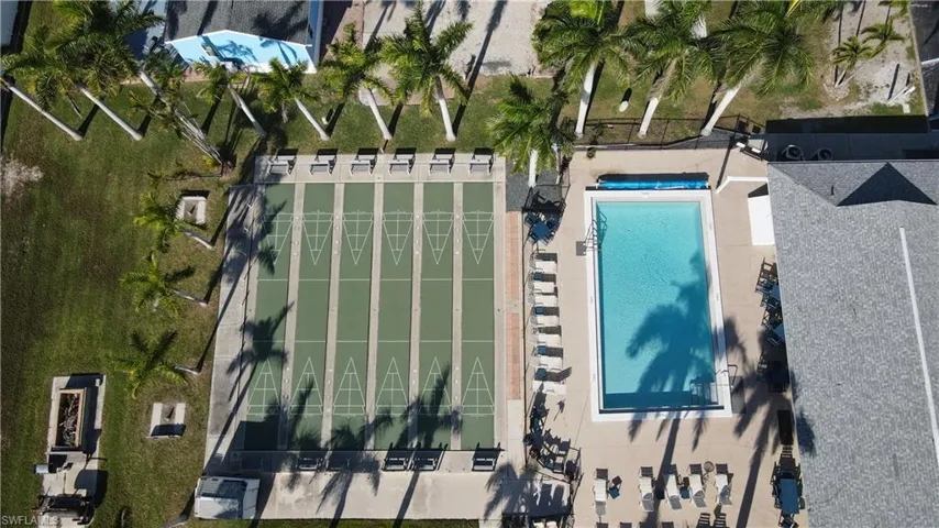 Shuffle board and community pool
