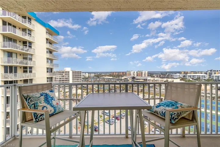 Balcony featuring a view of city