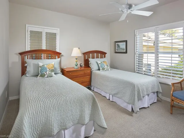 Guest bedroom tucked privately away on the eastern side of the home.