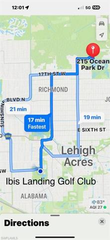 Distance to Golf Course
