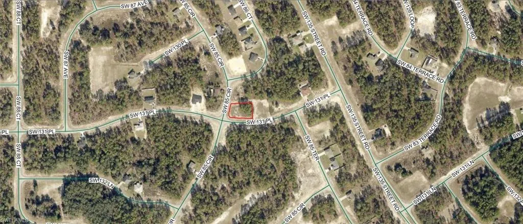 Aerial Map. Depicting the property's location within its surrounding area and road network
