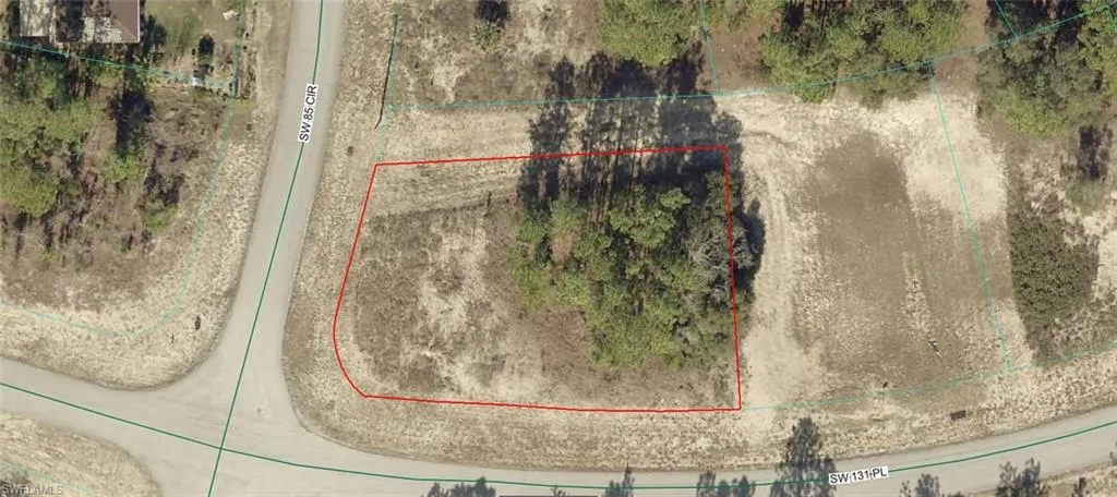 Aerial View. Depicting the property boundary and surrounding infrastructure