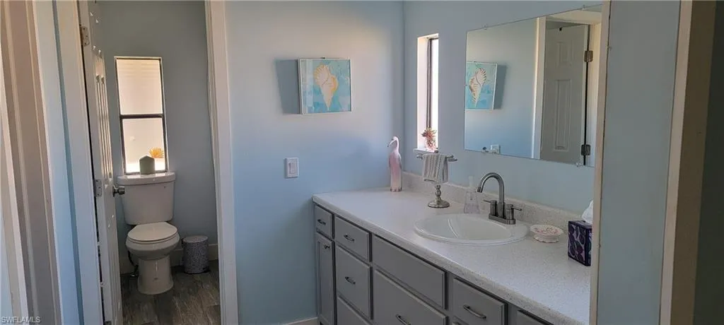 New vanity and lots of counter space