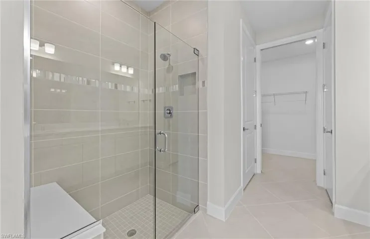 Beautiful walk-in shower