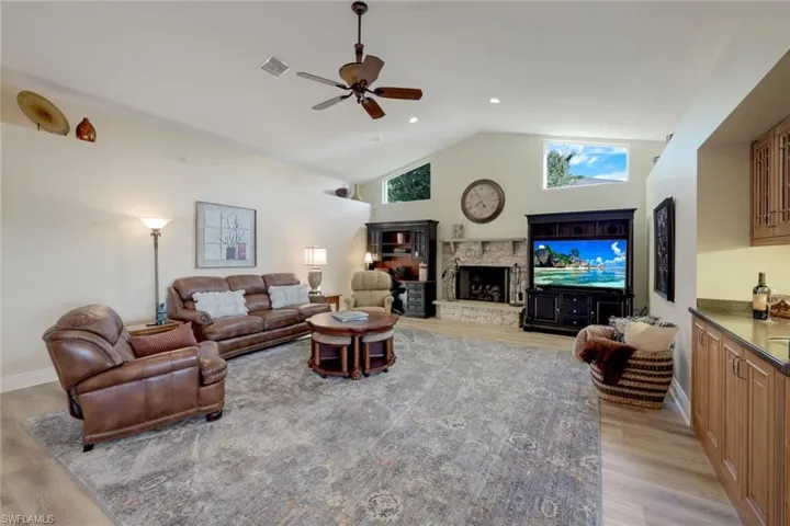 Volume Ceiling, Gas Stone Fireplace, Wet Bar, All Furnishings Stay, Electronics, Everything you SEE