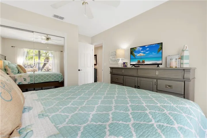 Bedroom #3 featuring a closet and ceiling fan
