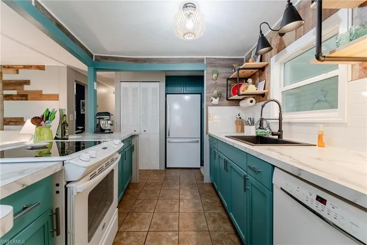 Updated kitchen with new cabinets and appliances