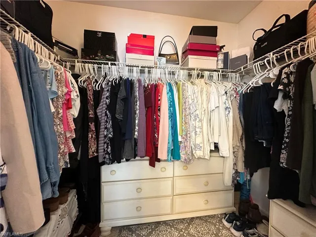 View of spacious closet