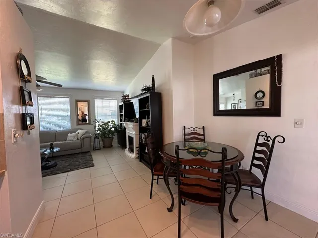Dining Area with view of Living room & Kitchen