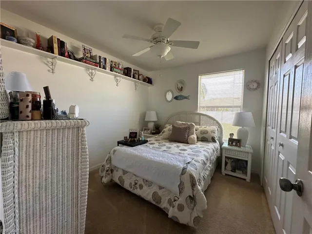 2nd Bedroom with carpet flooring & closet