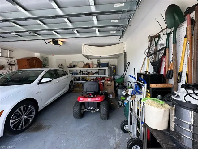 Sizeable Garage with Shelving