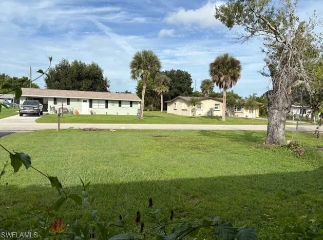 Front view showing neighborhood