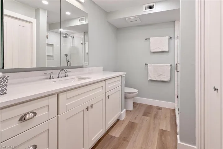 Master Bath with Glass Step-in Shower