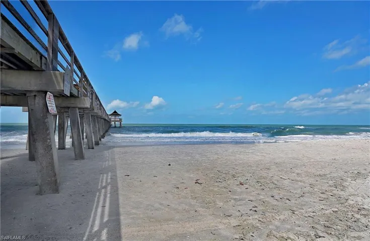 Pier is closed.  Beach is open.