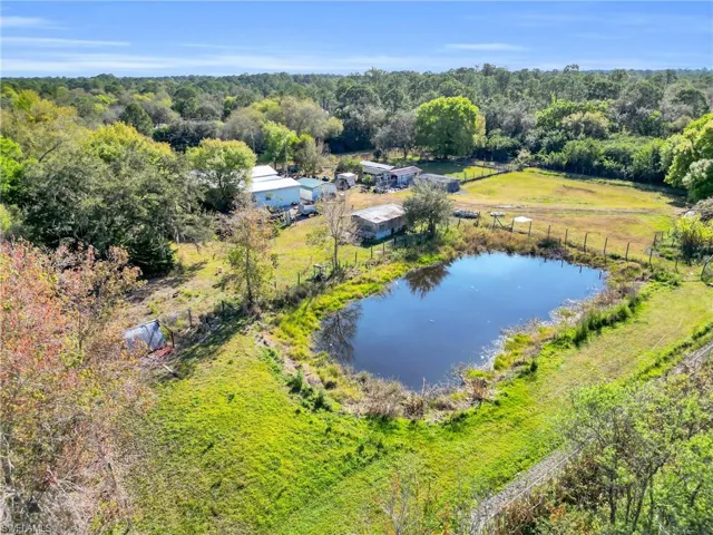 Bird's eye view of a large body of water