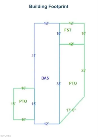 Previous building footprint