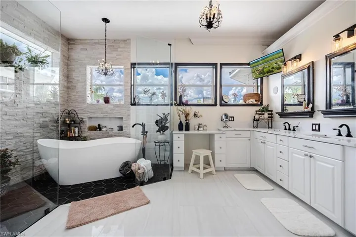 Updated master bathroom