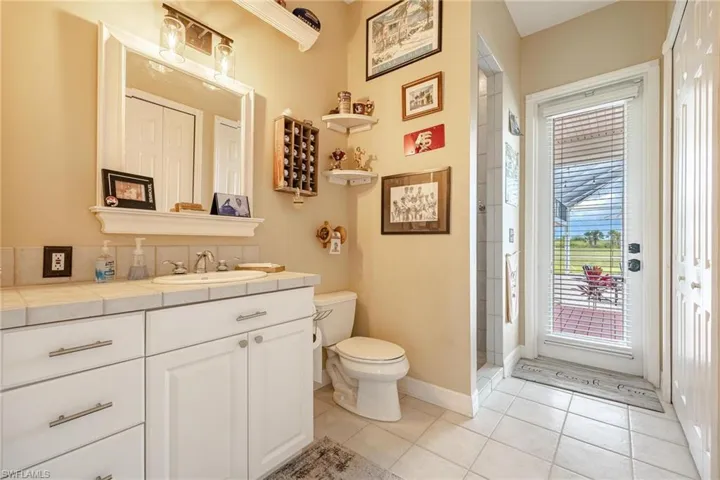 Media Room/Pool Full Bathroom