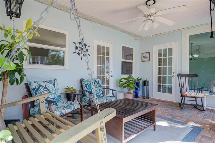 THE START OF OUTSIDE OASIS WITH SWING AND SITTING AREA