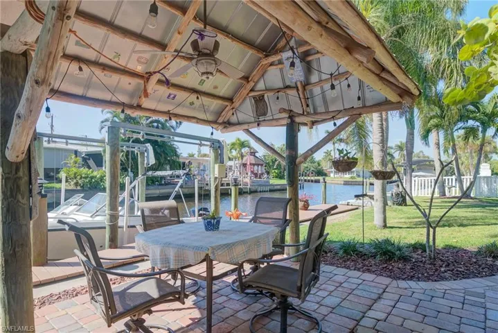 OUTSIDE SITTING AREA BY DOCK