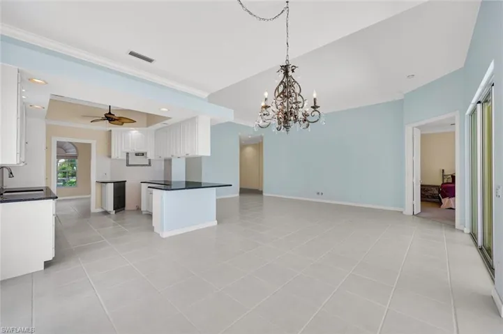 Spacious open-concept area