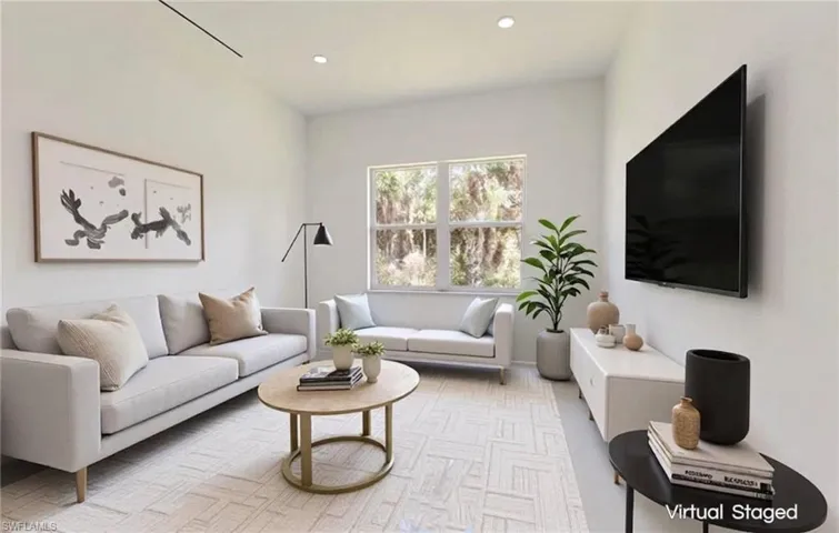 Option Family room - Virtual Staged