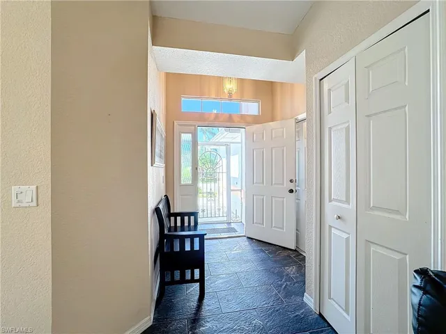 View of tiled entrance foyer