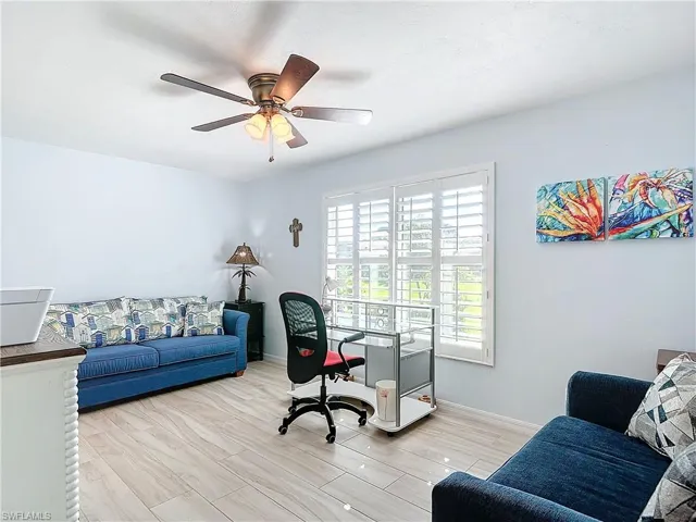 Plenty of natural light flows throughout the home.