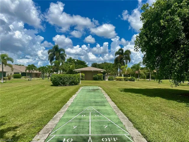 Playing shuffleboard is a fun and relaxing way to enjoy some friendly competition