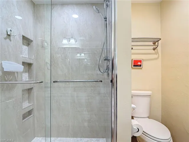 Recently remodeled shower