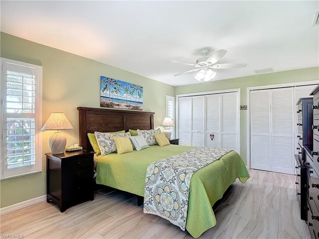 Large primary suite with plenty of closets.