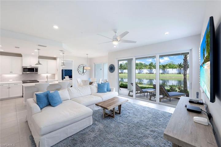 Open Kitchen & Living Room with view of the lake