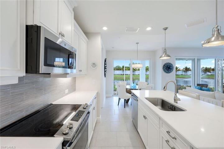 Kitchen with stainless steel appliances
