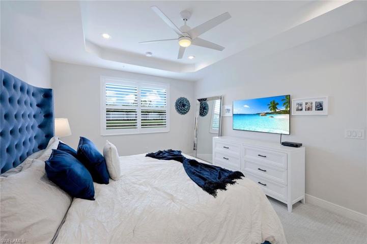 Primary Bedroom with customer shutters