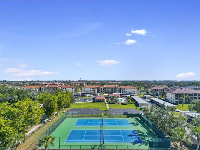 Tennis/pickleball courts, pool & spa, & shuffleboard are right across from the unit!