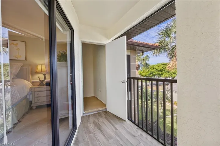 Lanai with additional storage unit.