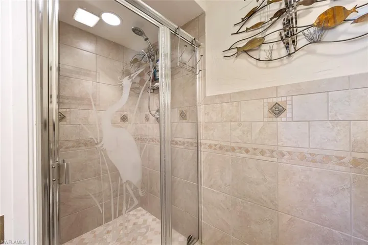 Primary bathroom, walk-in shower.