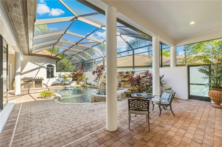 Outdoor space off of cabana entrance