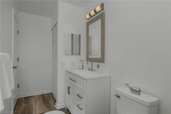 Additional Bathroom views with an extra bonus - linen closet!