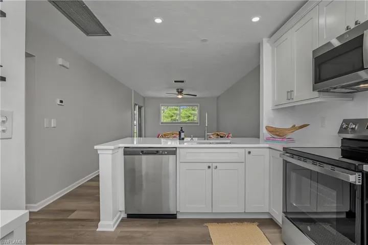 Entertain your guests while you prepare dinner without any obstructing views