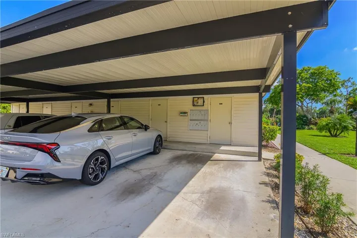 End Unit Carport with BONUS Storage unit for all the beach extras!