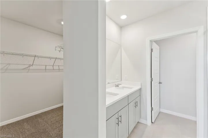 Bathroom featuring vanity