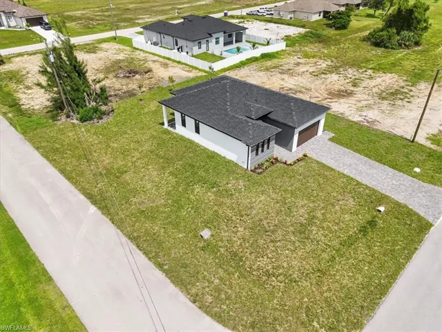 View from above of property