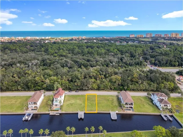 Bird's eye view of a large body of water