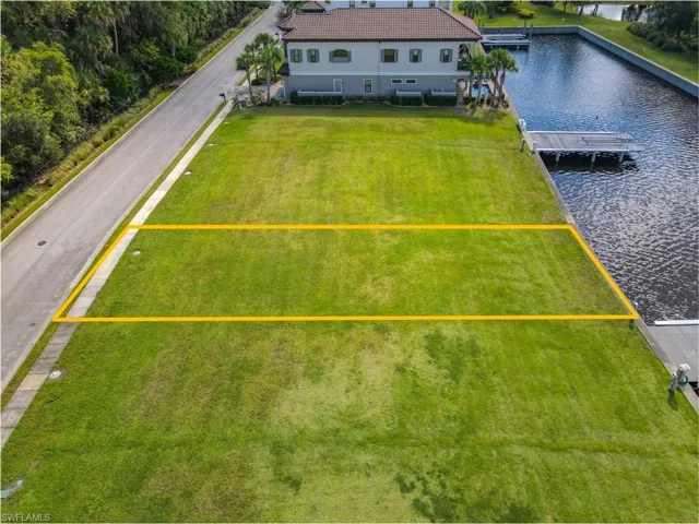 Drone / aerial view of a nearby body of water