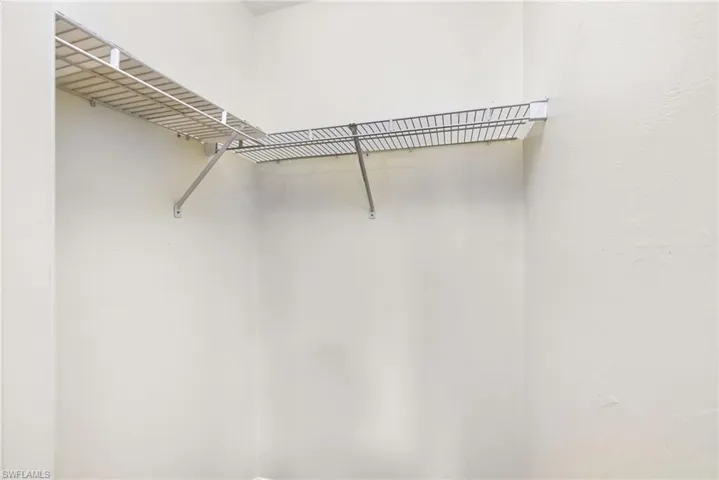View of spacious closet