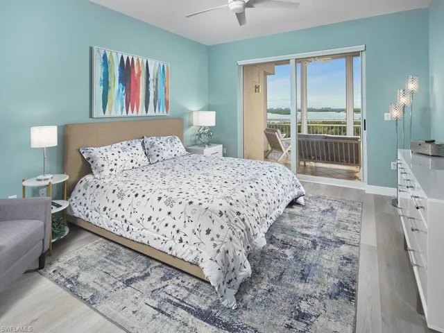 Guest room tucked privately away, on the south side of the home.